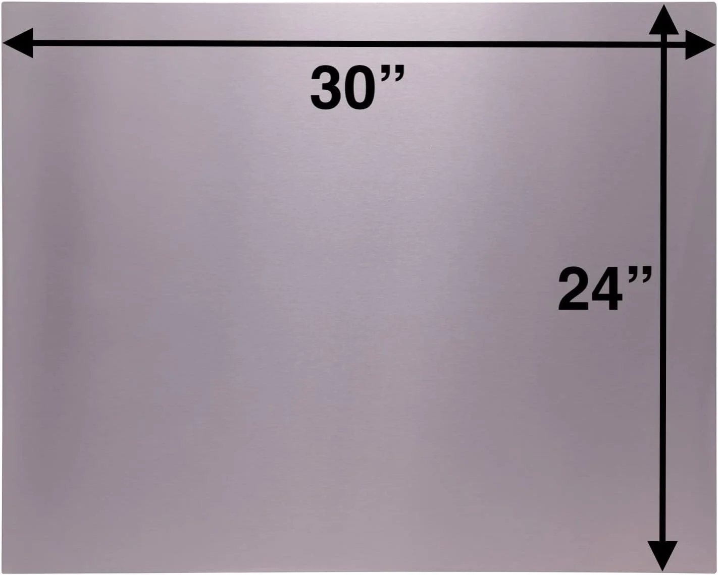 Stainless Steel Backsplash, 30 X 24, Flat Panel