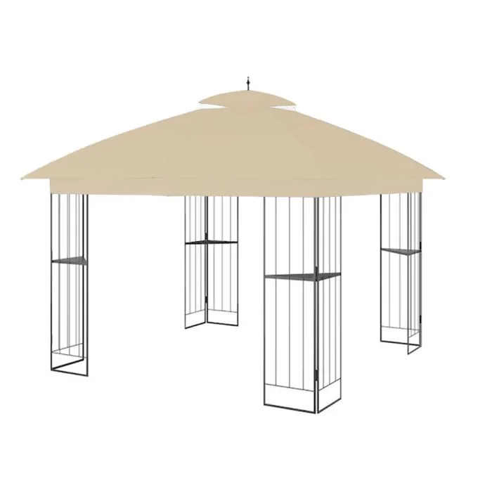 Garden Winds Custom Fit Replacement Canopy Top Cover Compatible with The Style Selections Stratford TPGAZ9116A, TPGAZ9116B, TPGAZ9116 10ft Gazebo - Upgraded Performance RipLock 350 Fabric
