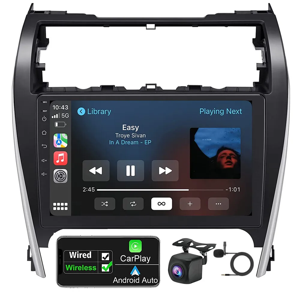 For 2012-2014 Toyota Camry Radio Car Carplay Android GPS Navigation 2+32GB
