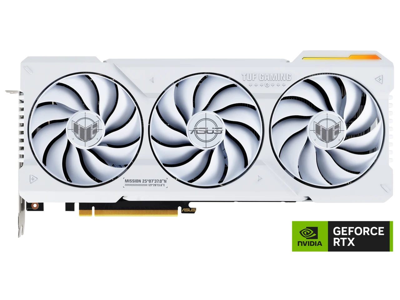 ASUS TUF Gaming NVIDIA GeForce RTX 4070 Ti SUPER White OC Edition Gaming Graphics Card (PCIe 4.0, 16GB GDDR6X, HDMI 2.1a, DisplayPort 1.4a) TUF-RTX4070TIS-O16G-WHITE-GAMING
