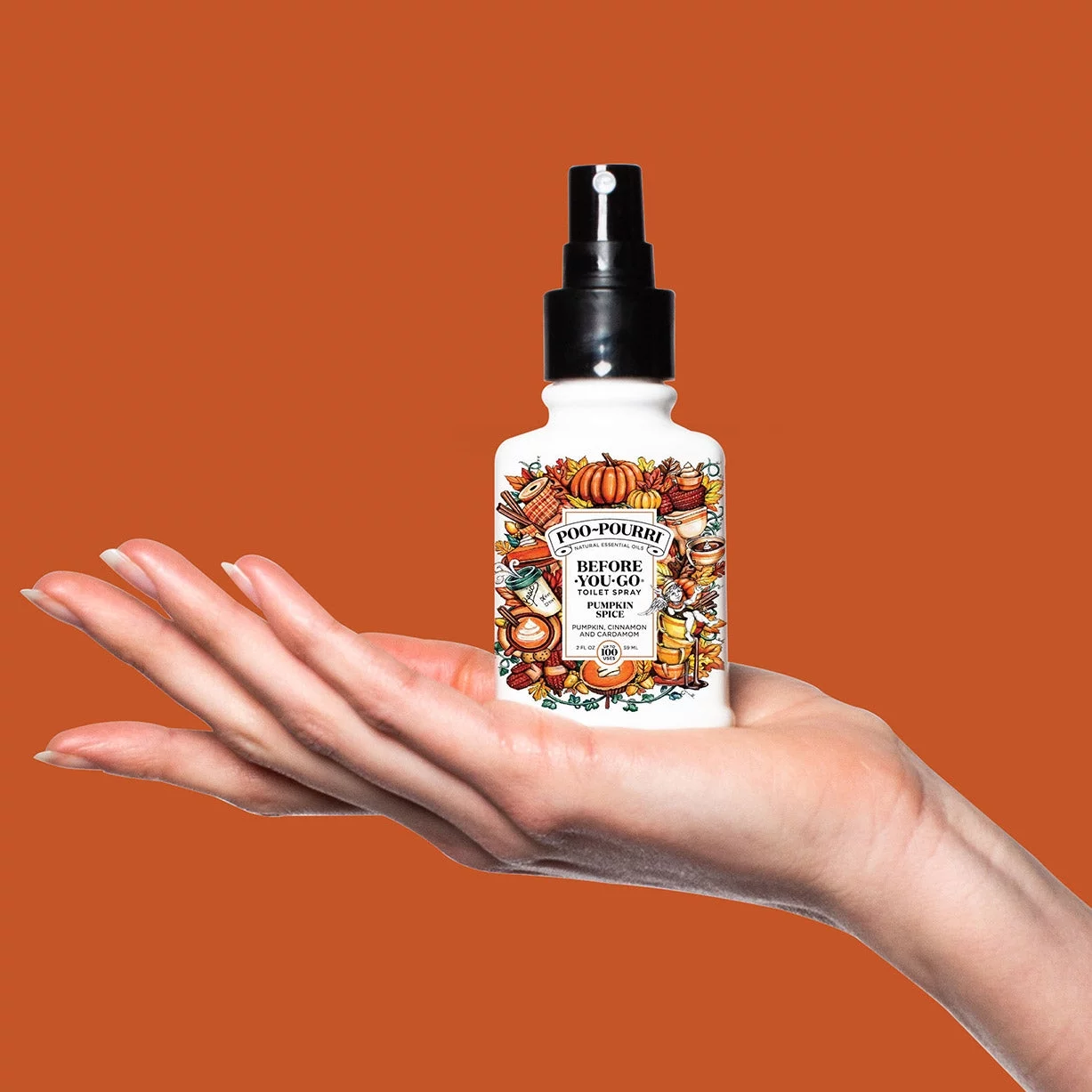 Poo~Pourri Pumpkin Spice 2 Fl Oz Fall Toilet Spray