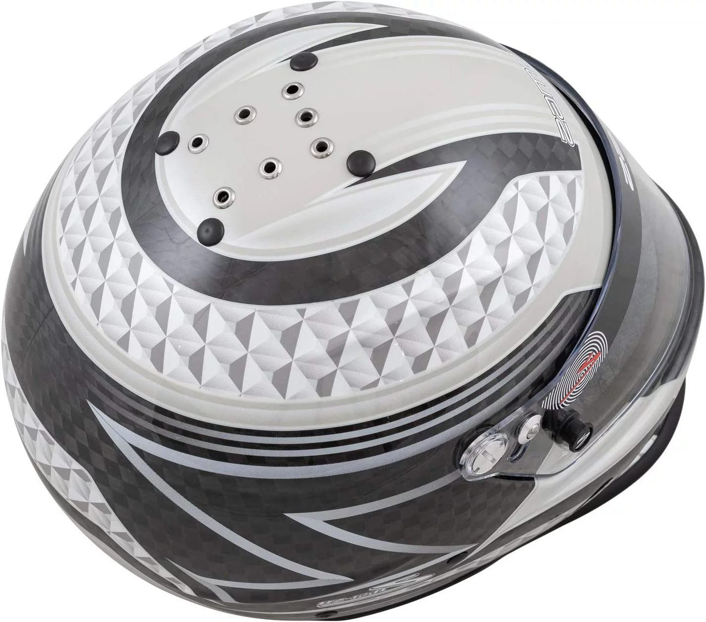 Zamp H775C15L RZ-65D Helmet Carbon Graphic Full Face SA2020 Black/Gray Large