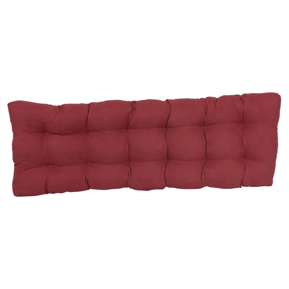 Blazing Needles 60-inch by 19-inch Tufted Solid Microsuede Bench Cushion
