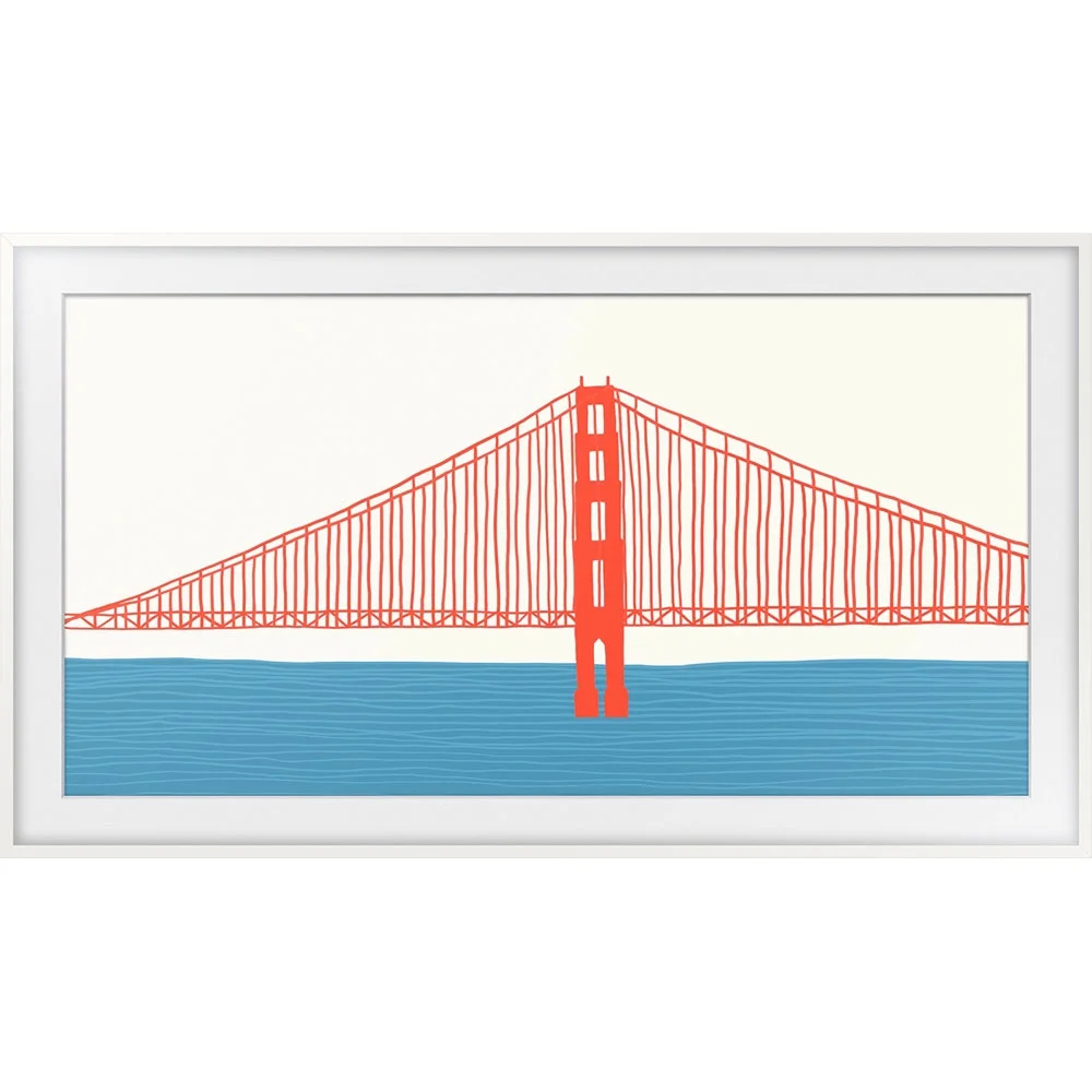 Samsung QN50LS03BAFXZA 50 inch The Frame QLED 4K UHD Quantum HDR Smart TV 2022 The Frame Customizable Bezel Modern White