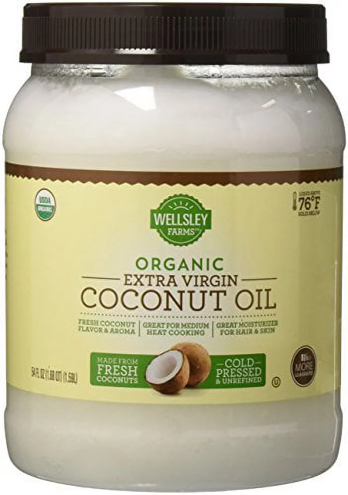 Wellsley Farms Organic Extra Virgin Coconut Oil, 54 oz.