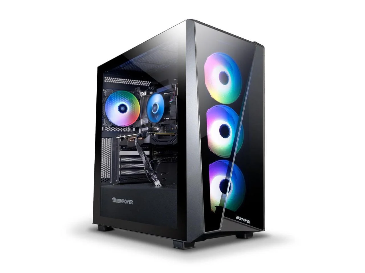 Refurbished iBuyPower SlateMeshI5N4601 Slate 6 i5-13600KF 3.5GHz NVIDIA GeForce RTX 3060 8GB 16GB RAM 1TB SSD Win 11 Home Black