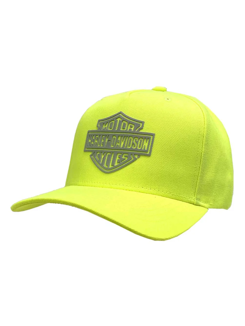 Harley-Davidson Men's Bar & Shield Reflect Snapback Baseball Cap - Safety Green, Harley Davidson