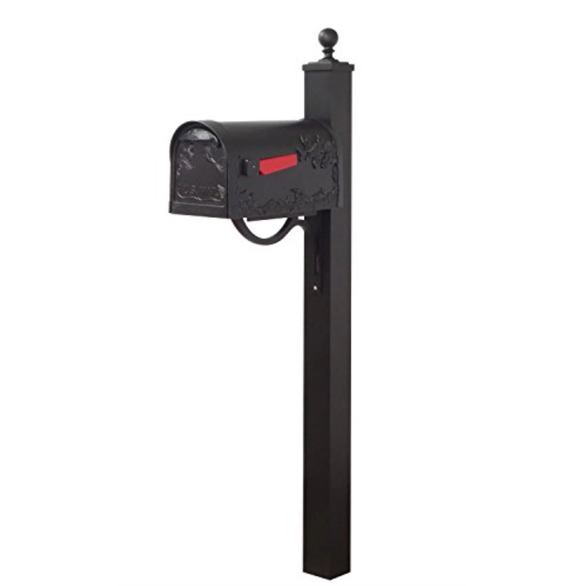 Special Lite Products Hummingbird Curbside Mailbox with Locking Insert and Springfield Mailbox Post