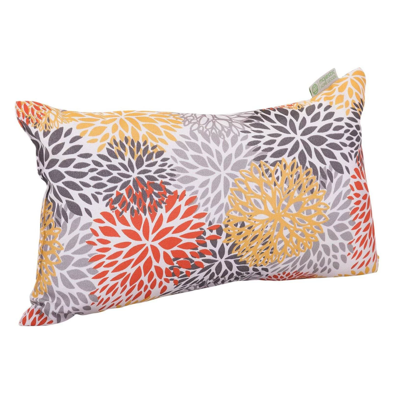 Majestic Home Goods Citrus Blooms Indoor / Outdoor Rectangle Pillow