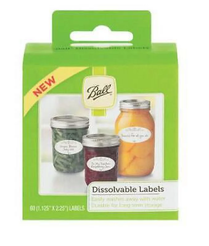 2Pc Ball Dissolvable Canning Labels 60 pk