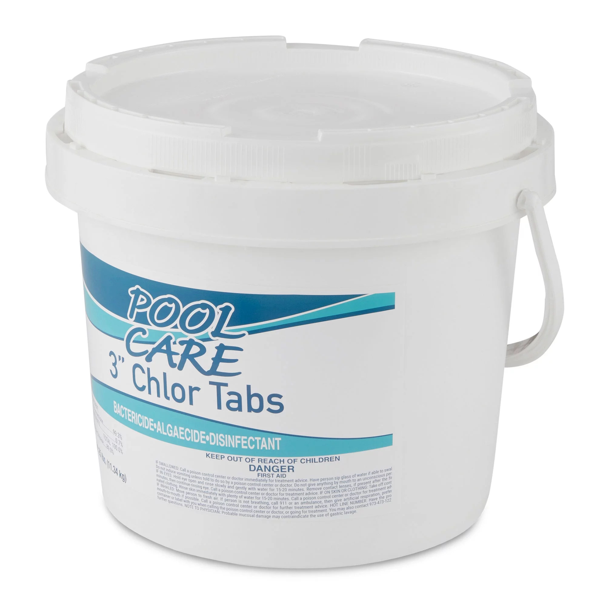 Pool Care 36125 Swimming Pool Chemical 3 Inch Chlorine Tablets, 25 Pounds