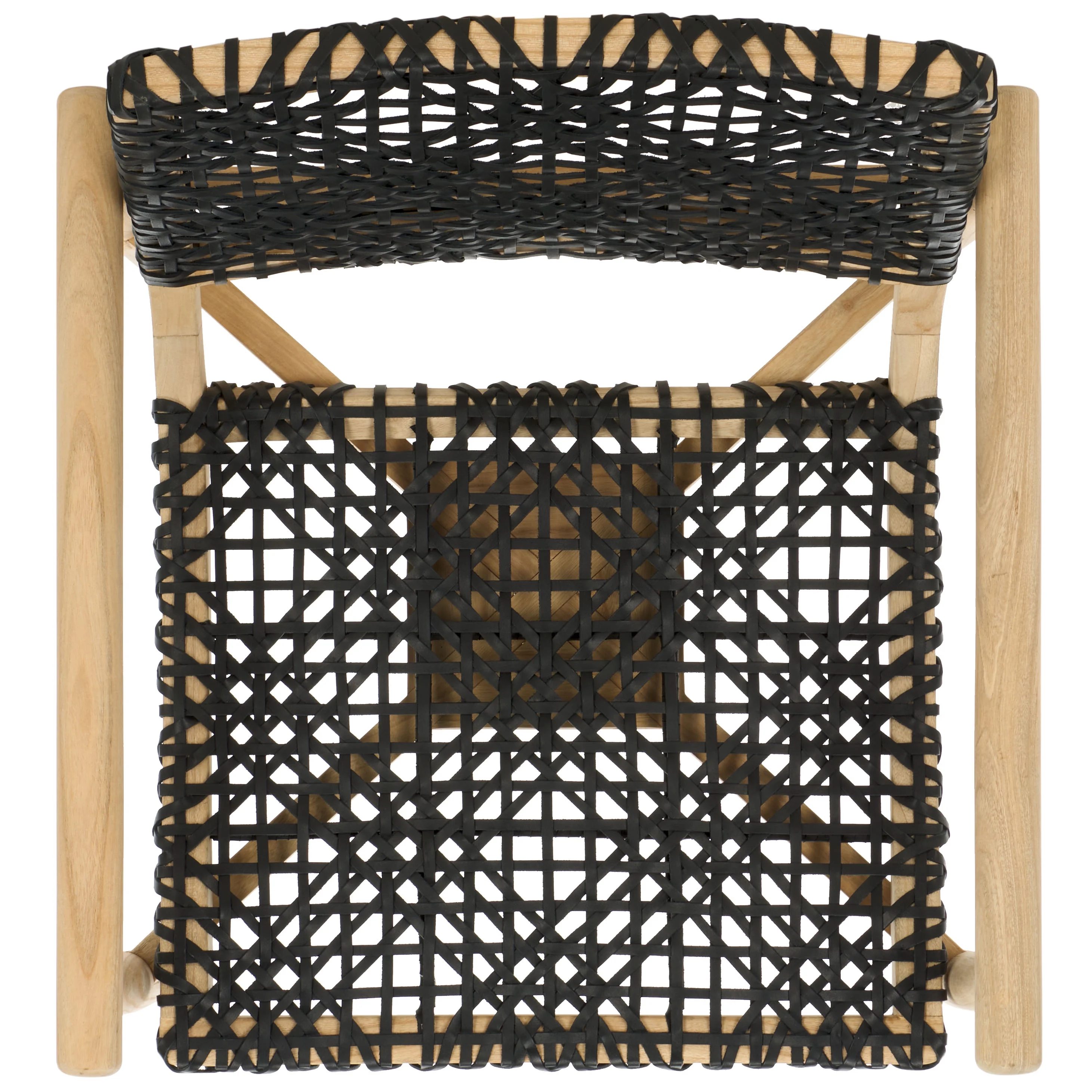 SAFAVIEH Sianna Accent Chairs, Natural/Black (22.8 in. W x 23.4 in. D x 32.9 in. H)