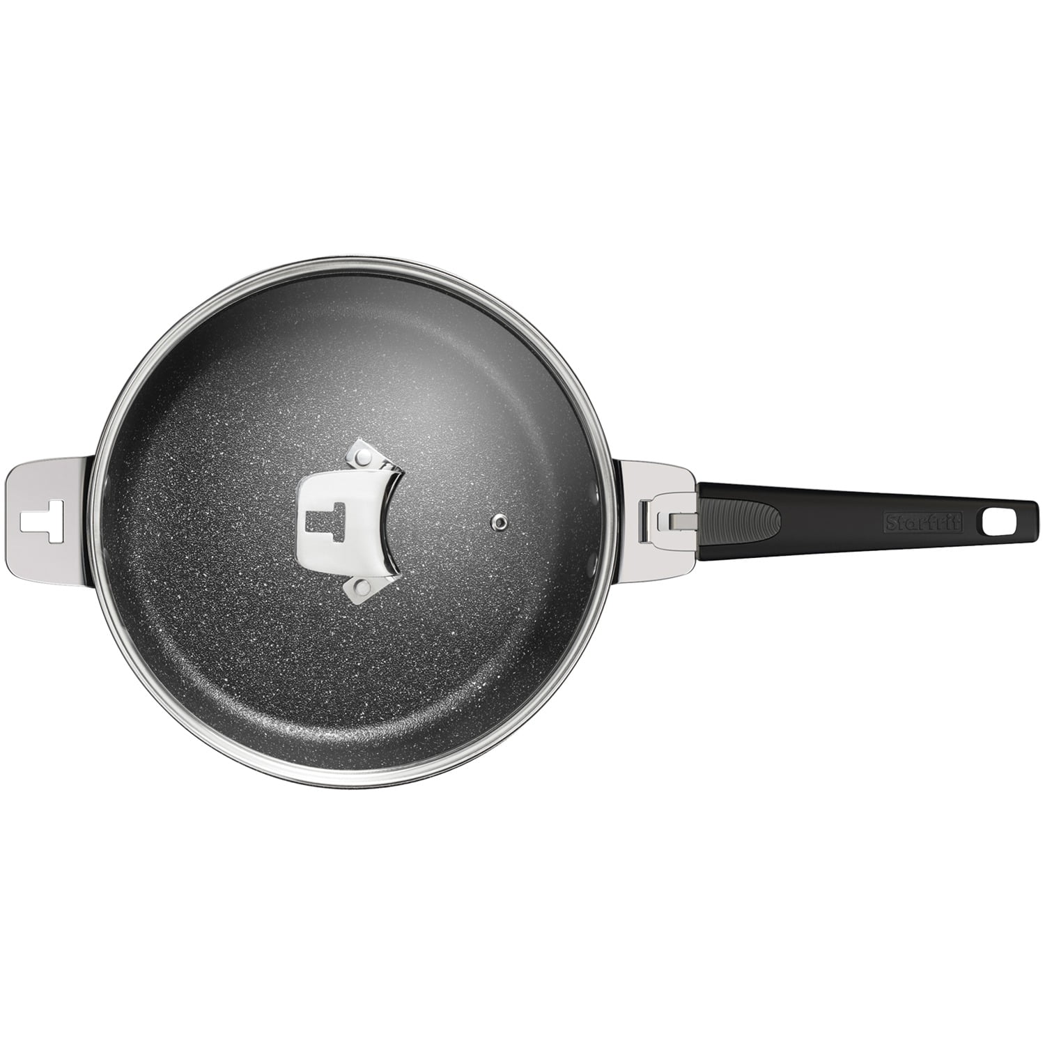 The Rock 034716-002-0000 9 in. Deep Frypan with T-Lock Handle Dutch Oven with Lid Detachable