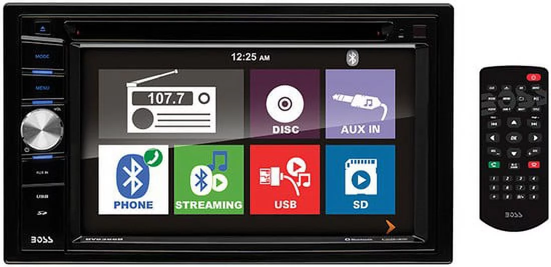 Boss Audio BV9366B Double DIN DVD/CD/USB/SD Player 6.2