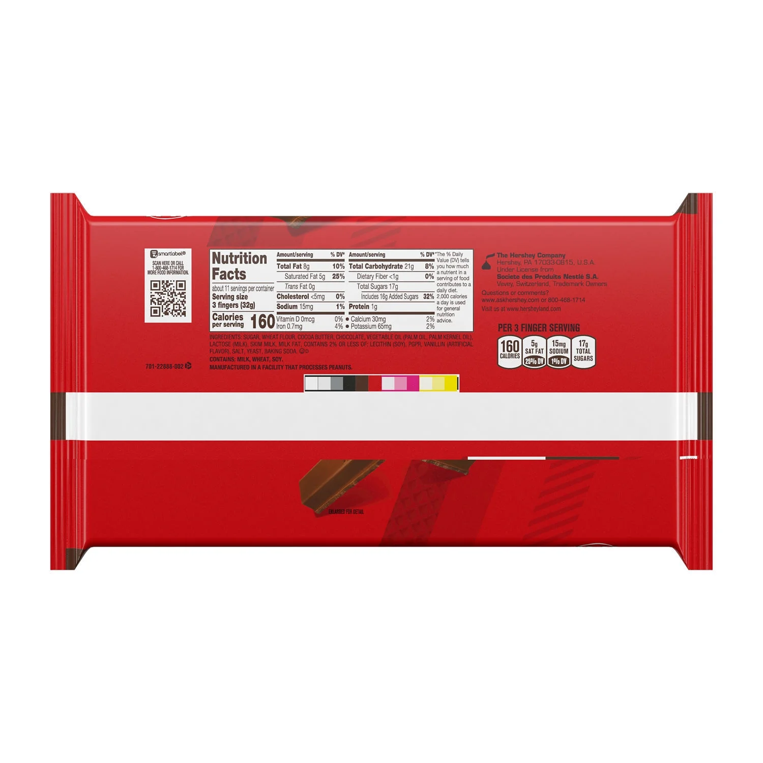 Kit Kat Milk Chocolate Wafer King Size Candy, Bars 3 oz, 4 Count