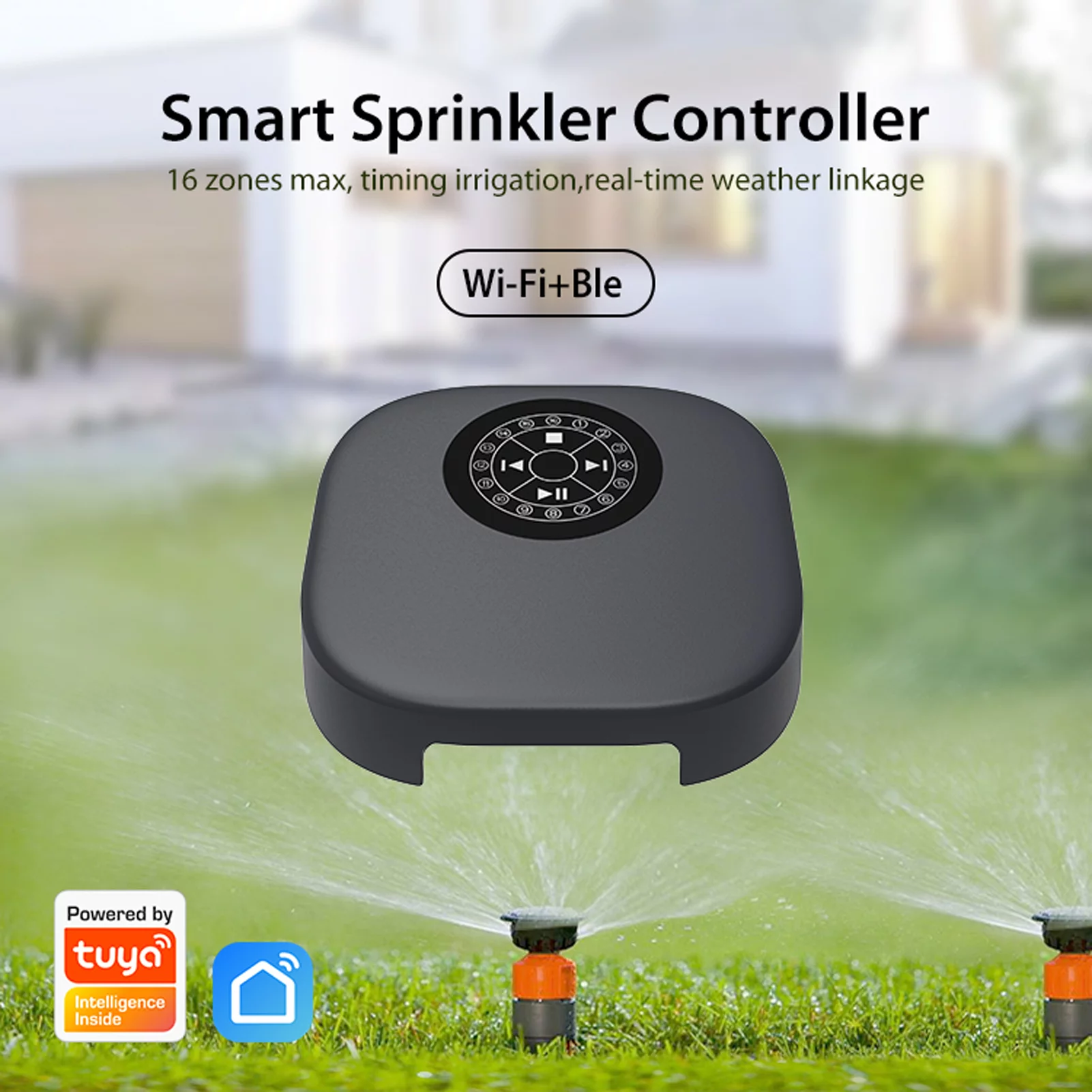 Andoer Irrigation Controller,Wifi Bt Sprinkler Wifi Timer 16 Zones Device Balcony Weather Water Timer Weather Delay Timer Timer 16 Eryue Xinzy Mizuh Device 16 HavouSprinkler SiukeWifi