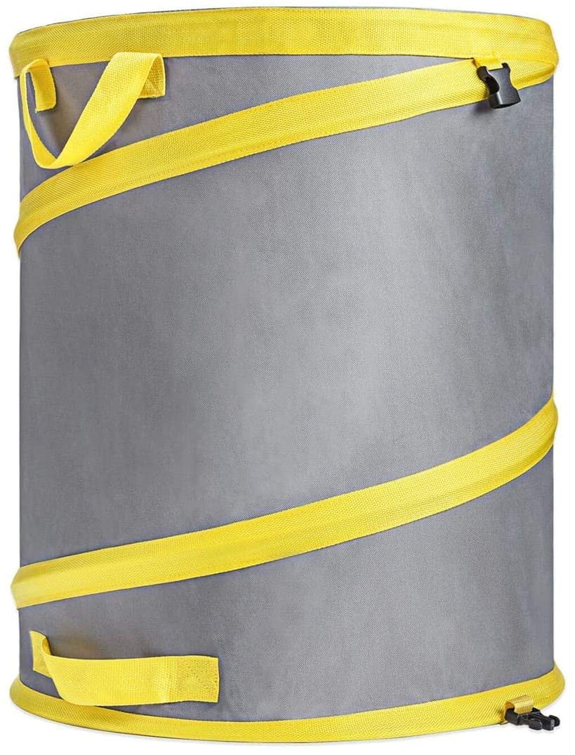 Jardineer 30 Gallon Collapsible Garden Bag/Trash Can - Reusable Leaf Bag - Pop Up Yard Waste Bag Container/Leaf Bin