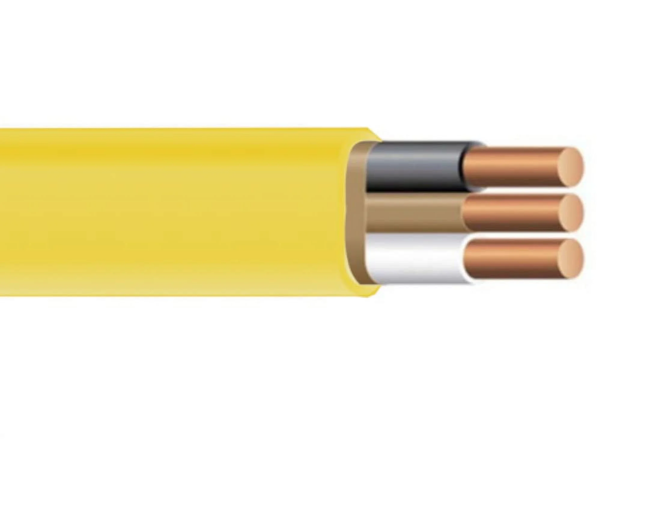 NM-B, Non-Metallic, Sheathed Cable, Residential Indoor Wire, Equivalent To Romex (100Ft Cut)