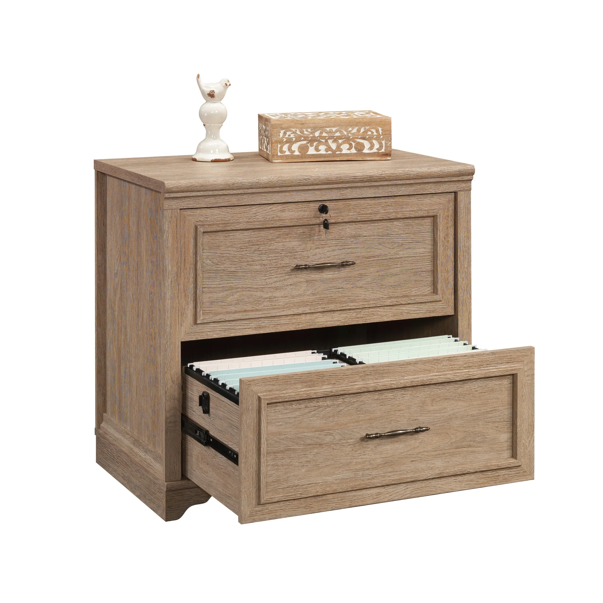 Sauder Rollingwood Engineered Wood Lateral File in Brushed Oak