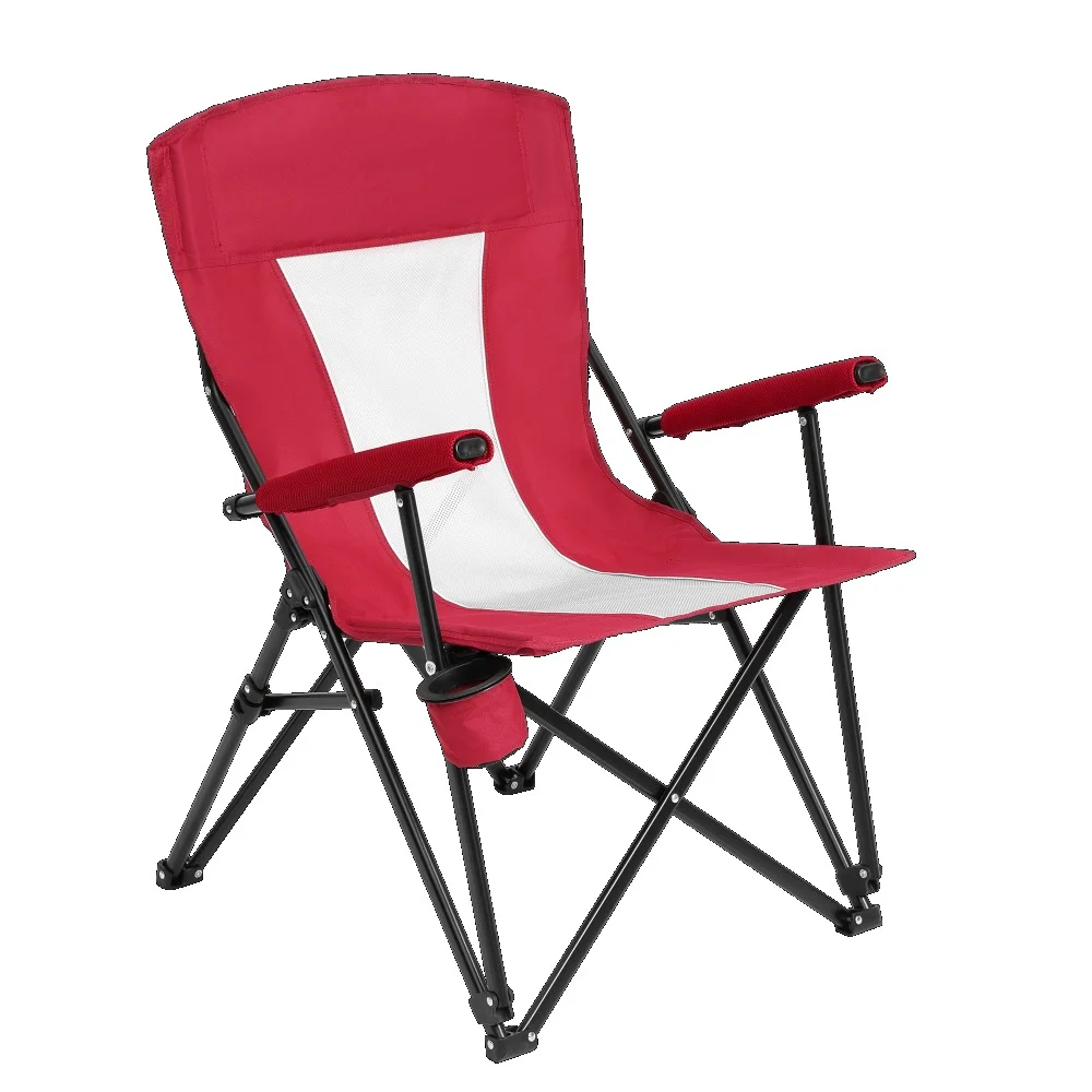 steel folding chair  red