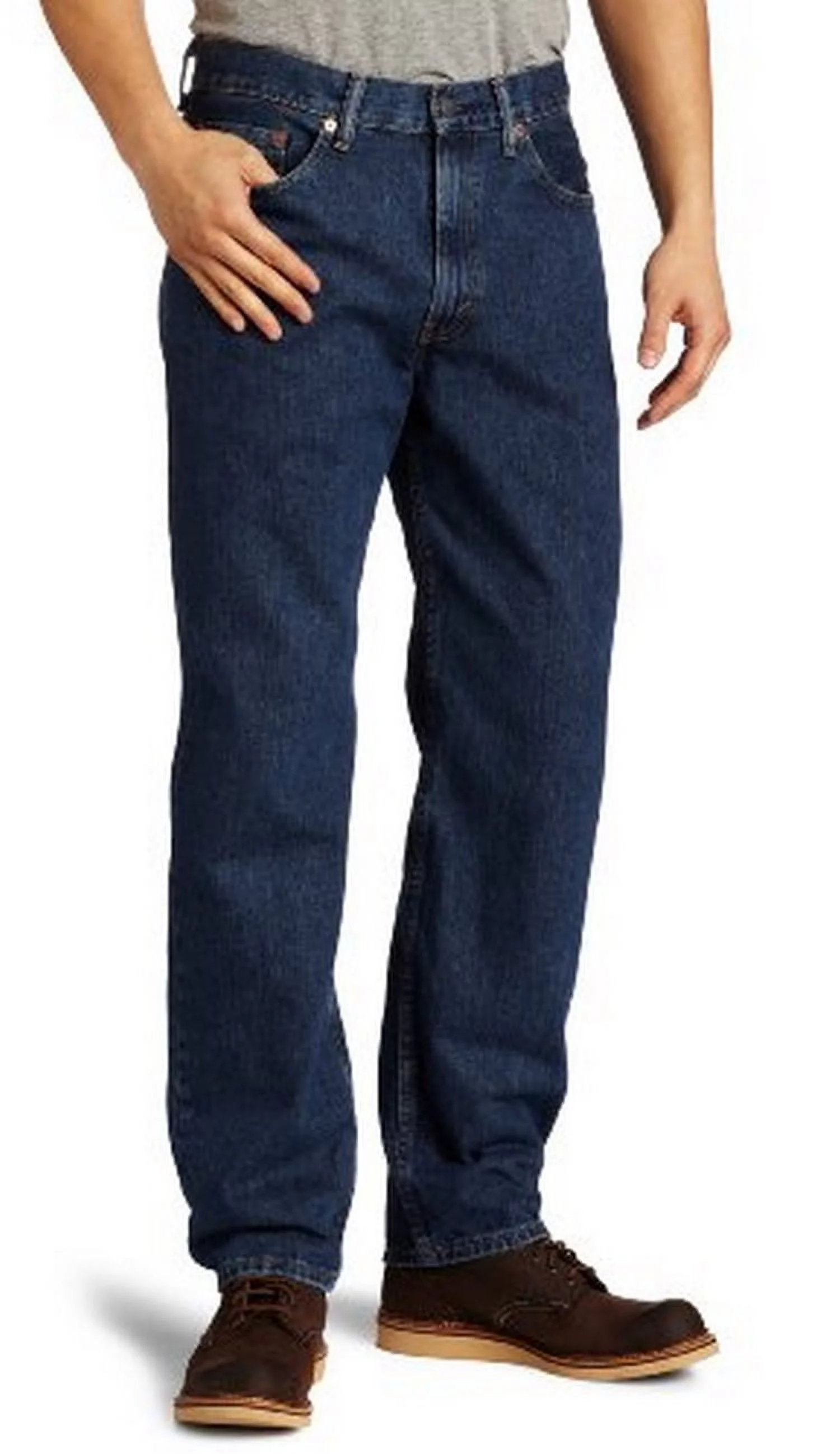 Levis Mens 550 Relaxed Fit Tapered Leg Jeans, Blue, 32X34