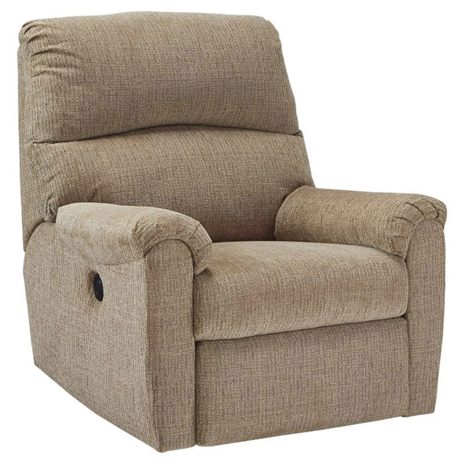 Bowery Hill Contemporary Fabric Power Recliner in Mocha Espresso