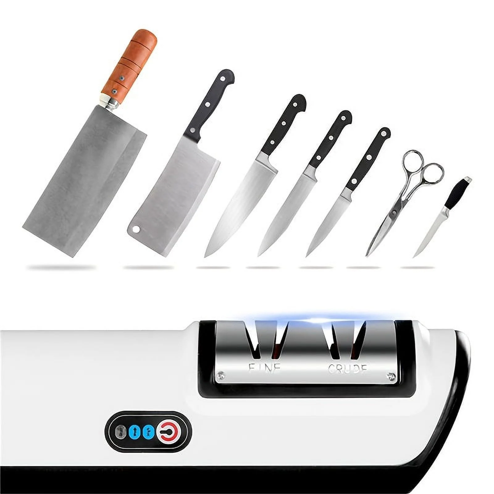 1pc Quick-Sharp Electric Knife Sharpener - Effortless Precision Sharpening, Essential Kitchen Tool for Home Chefs