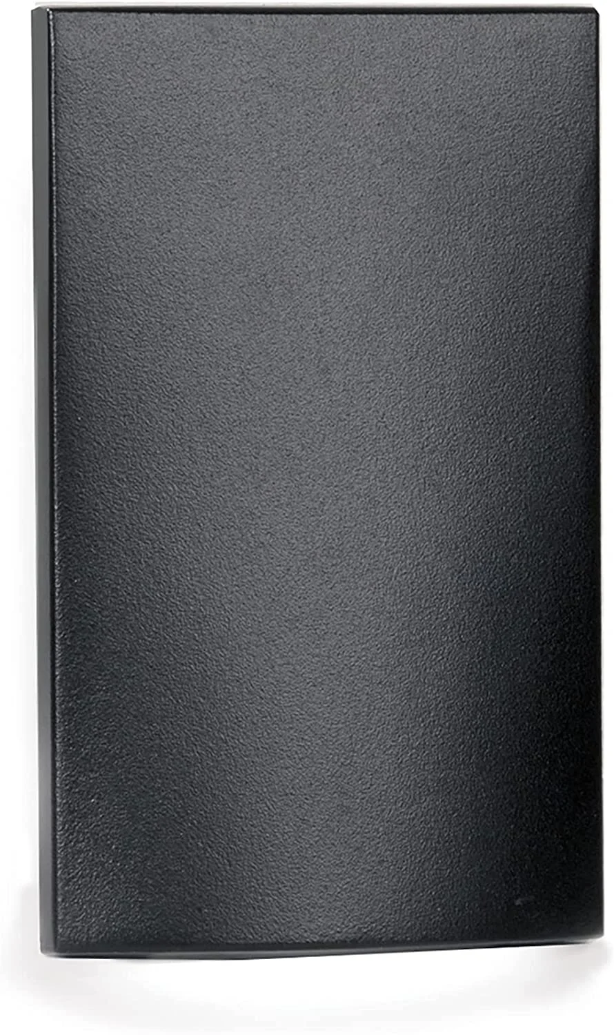 LEDme 120V LED Vertical Scoop Indoor and Outdoor Step and Wall Light Amber 1800K LED in Black