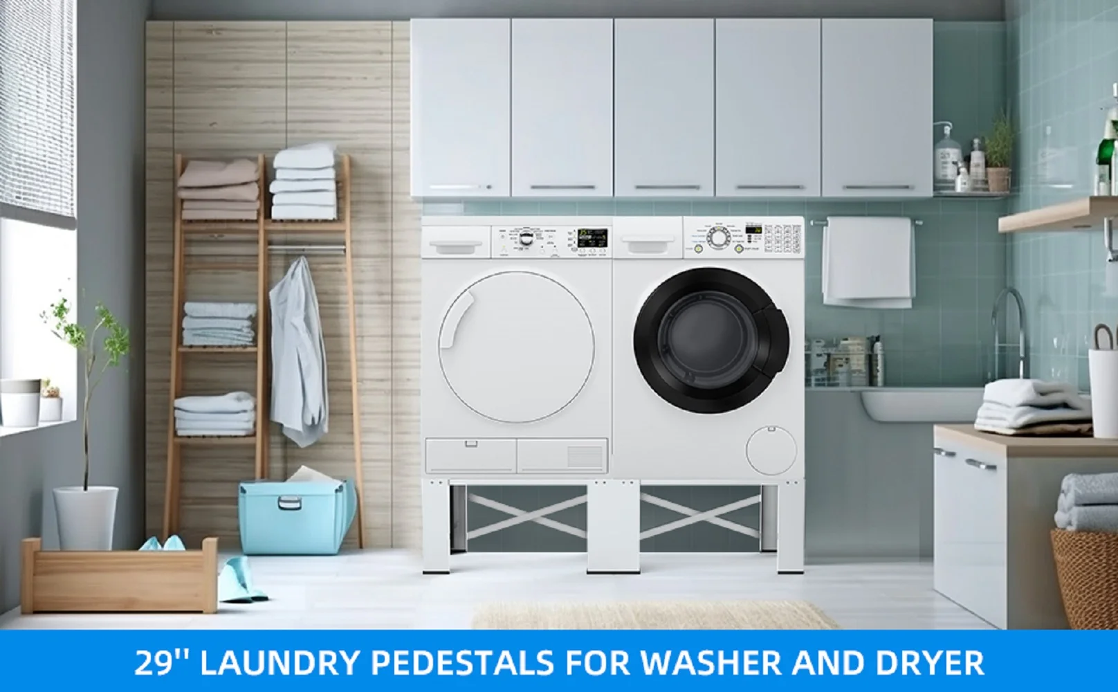 2-in-1 Upgraded Design Wash Dryer Pedestals 29