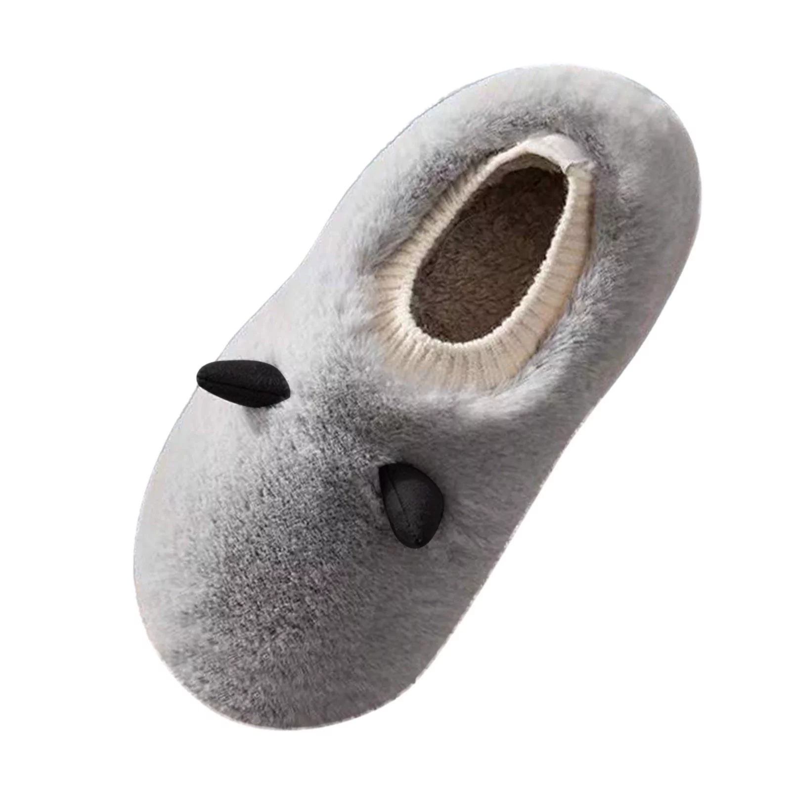 AdBFJAF Mens Slippers Wide Width Men Slippers Autumn and Winter Comfortable Fashion Cartoon Antlers Warm Indoor Non Slip