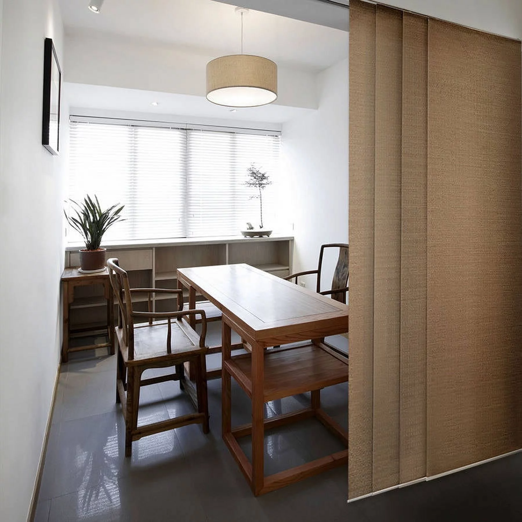 Chicology Privacy & Natural Woven Adjustable Sliding Panels