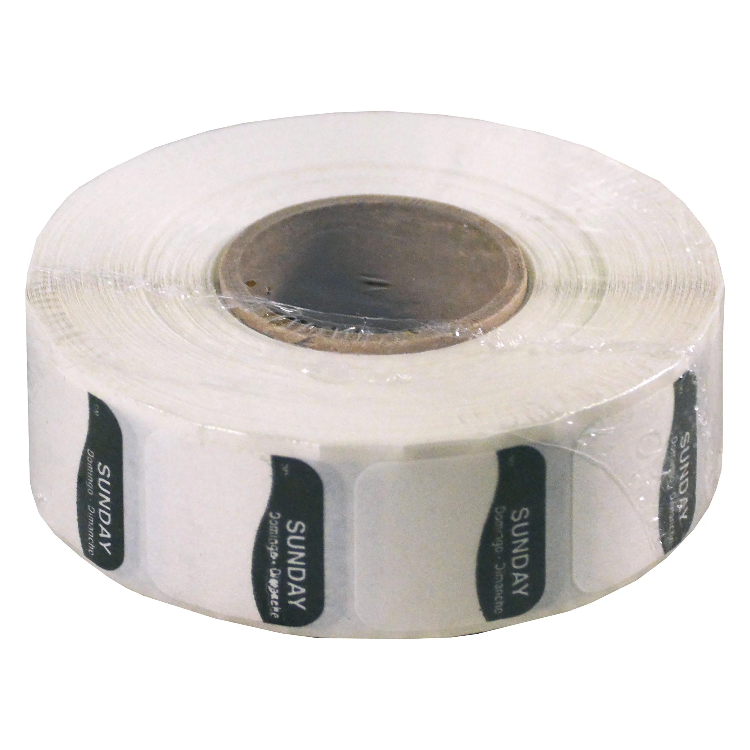 DayMark DissolveMark Day of the Week Trilingual Dissolvable Label, Sunday, 3/4