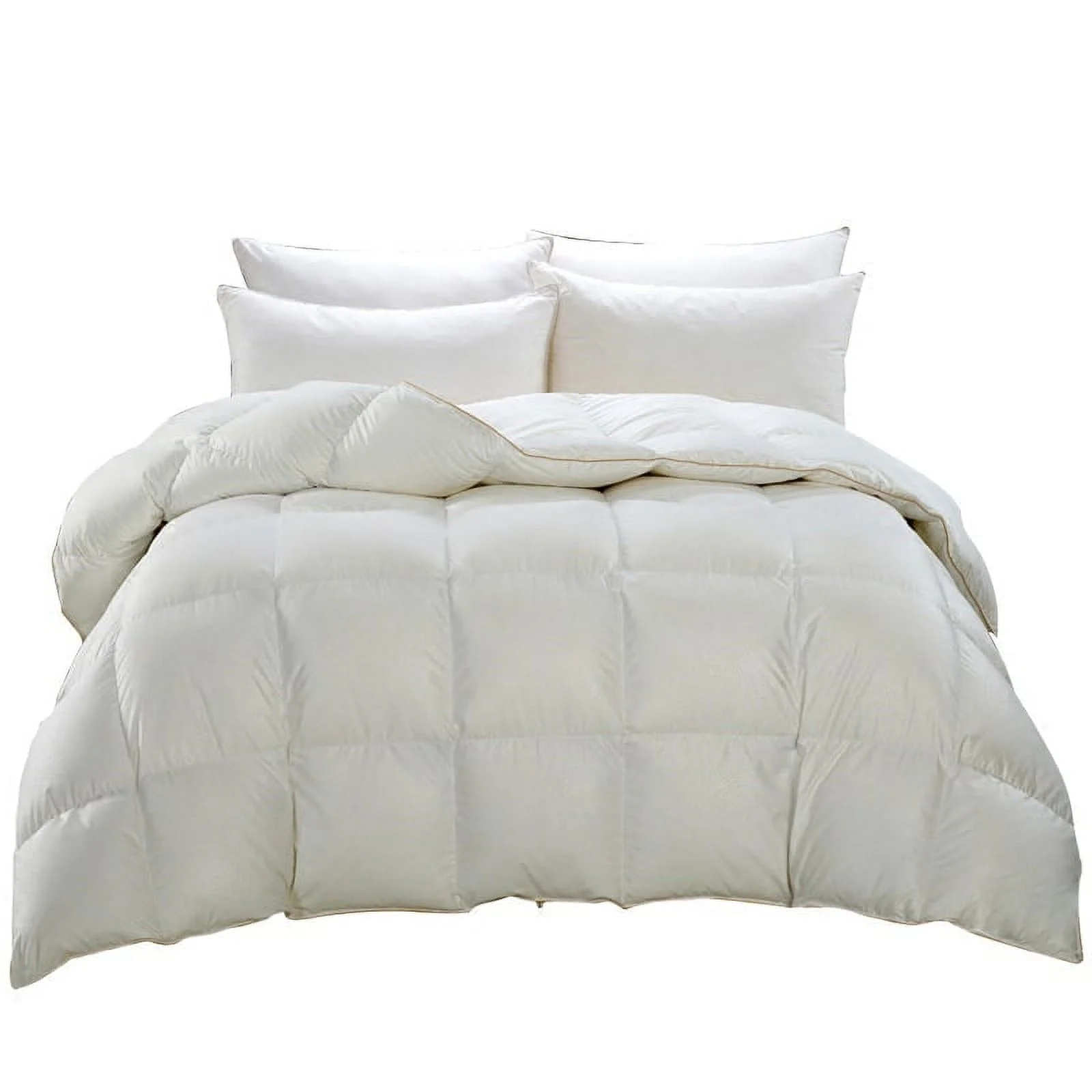 Twin Ducks Inc. Twin Ducks Hungarian White Goose Down Duvet-Ravenna Medium Warmth Queen-88x90