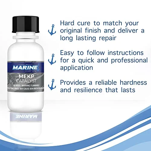 MarineCoat One Premium Marine Gelcoat (Clear without Wax, Quart)