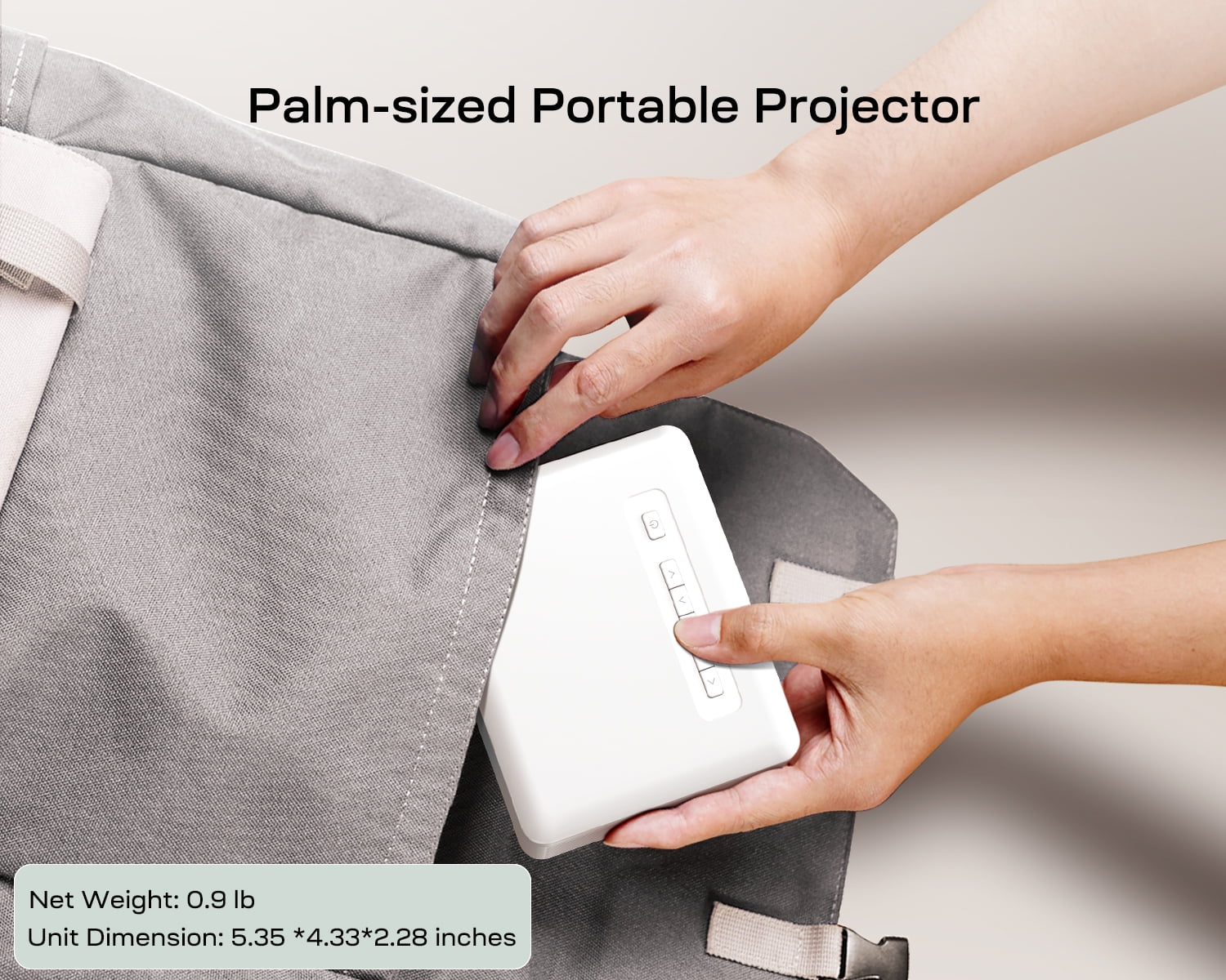 YOTON Y3  1080P Mini Projector,4000 Lumens LCD Portable Projector for Home Theater,White