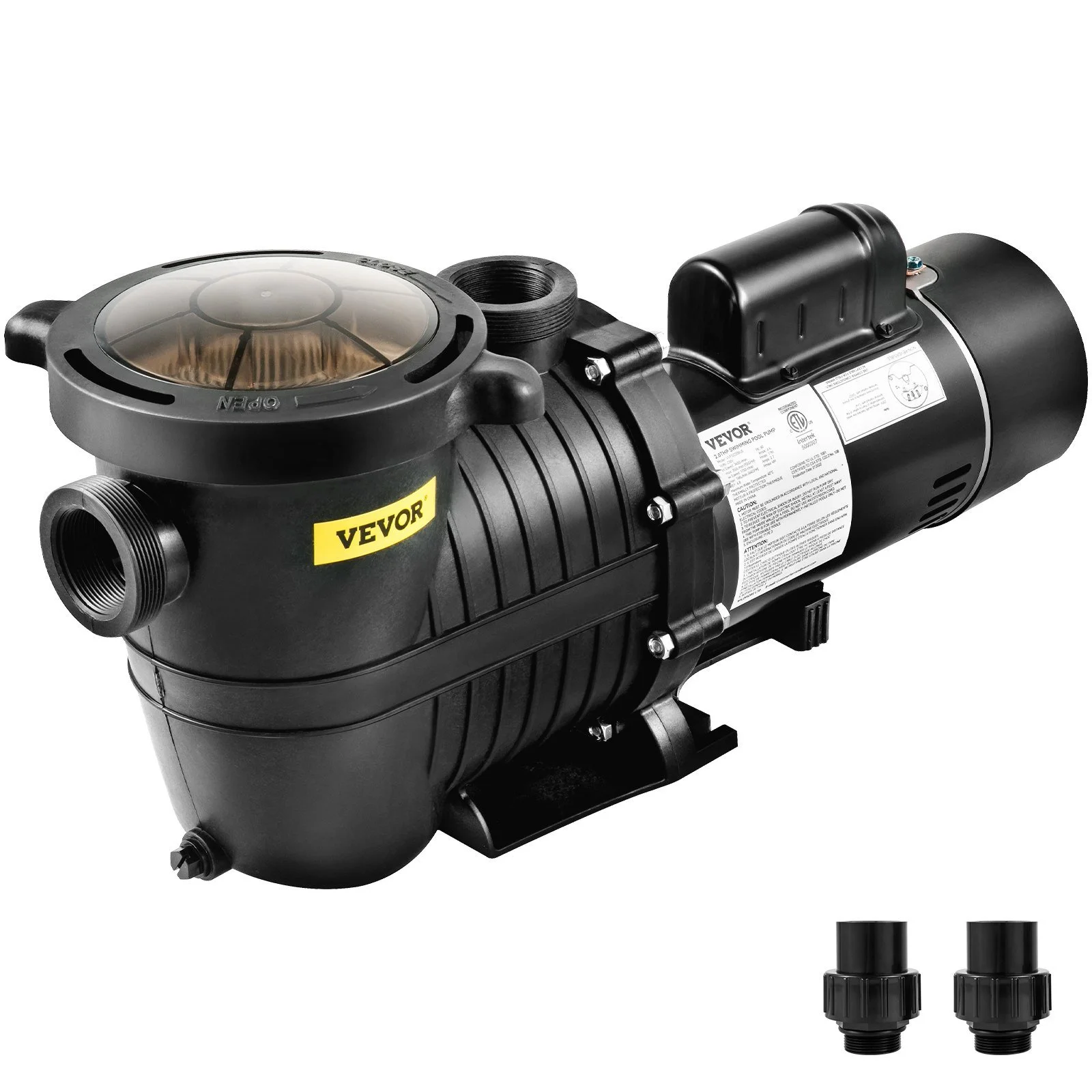 VEVOR 1.5HP 230V Pool Pump with Dual Speed - Crystal Clear Water