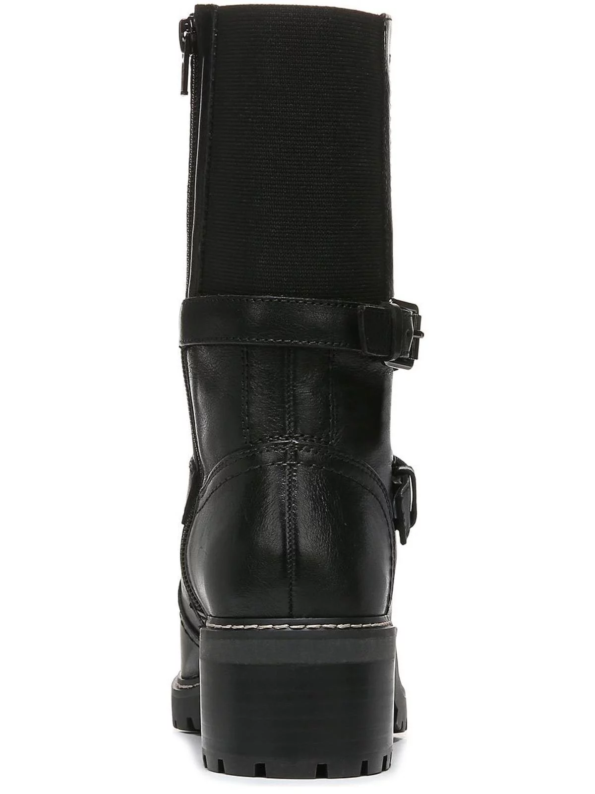 Naturalizer Womens Talon Leather Motorcycle Mid-Calf Boots