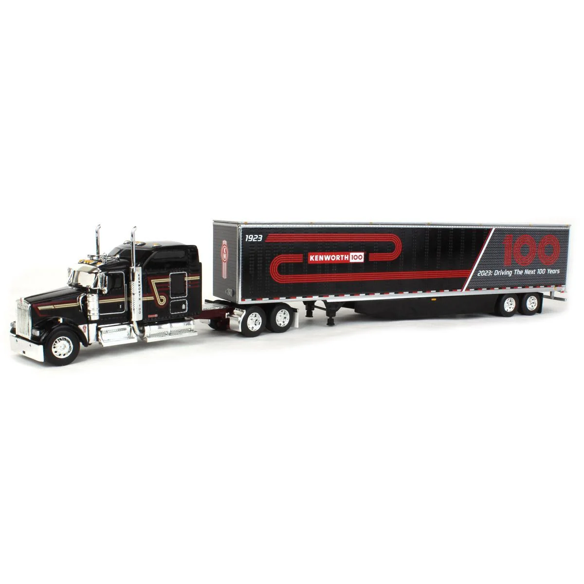 First Gear DCP 1/64 Kenworth W900L & 53' Utility Trailer w/ Skirts, Kenworth 100th Anniversary 68-1691
