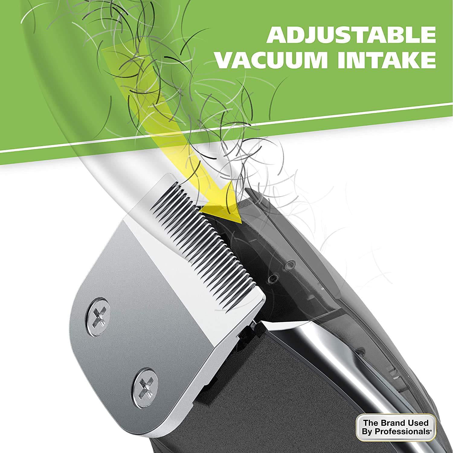 Wahl Model 9870-100 Vacuum Trimmer Kit with Powerful Suction for Beards, Facial Hair, Stubble, Nose & Ear Hair Clipping – Lithium Ion Powered Electric Shaver With 22 Individual Cutting Lengths