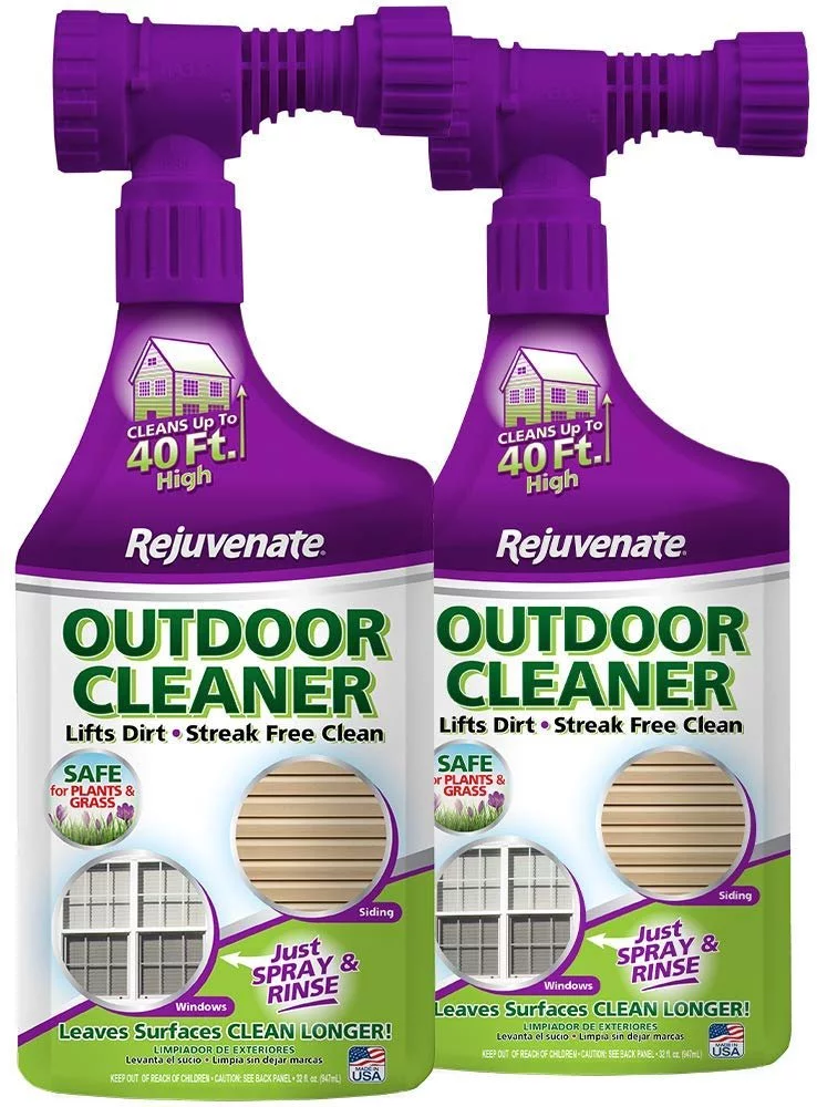 Rejuvenate Outdoor Window Spray and Rinse Cleaner with Hose End Adapter