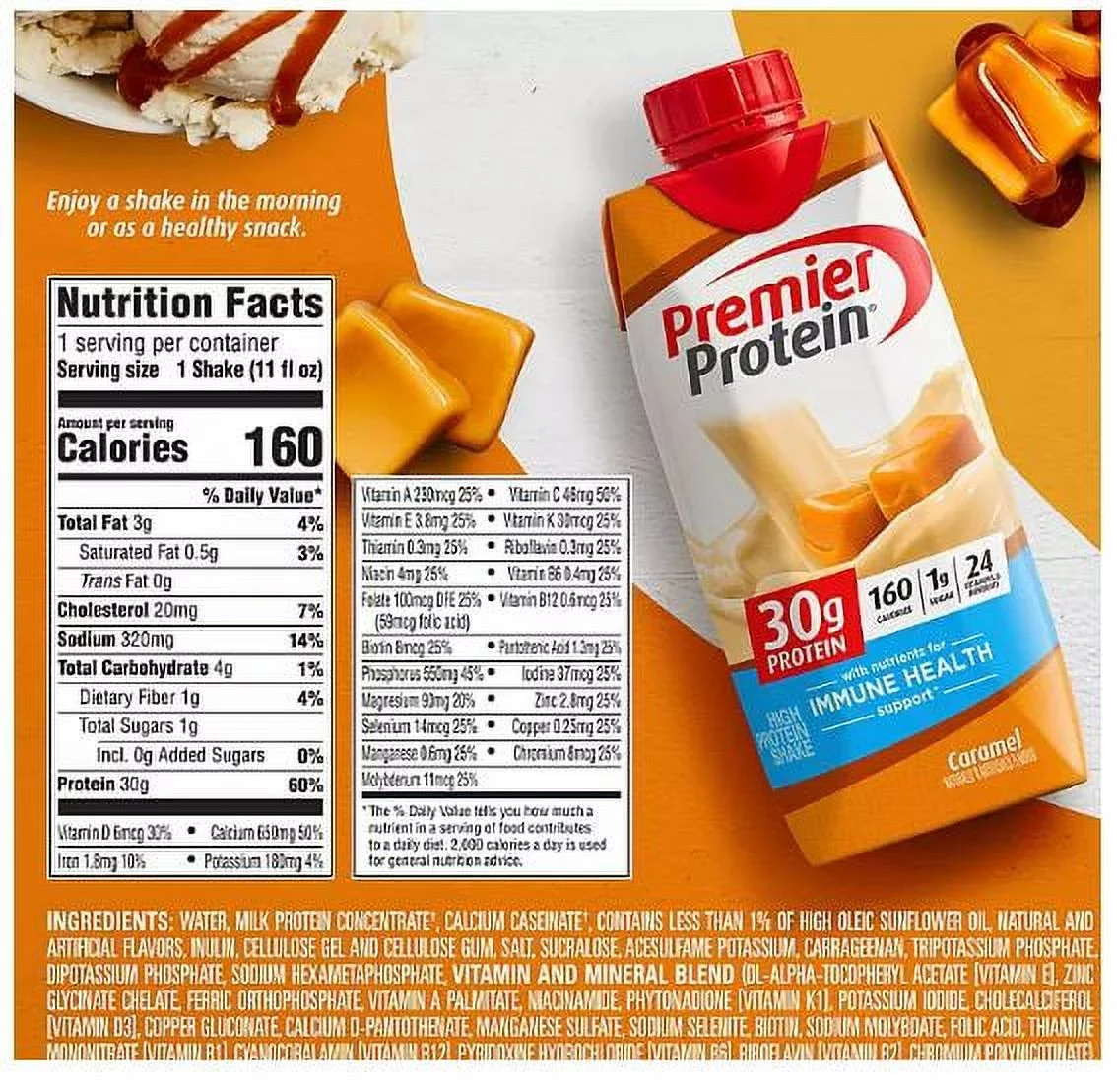 Premier Protein High Protein Shake, Caramel (11 fl. oz., 15 pk.)