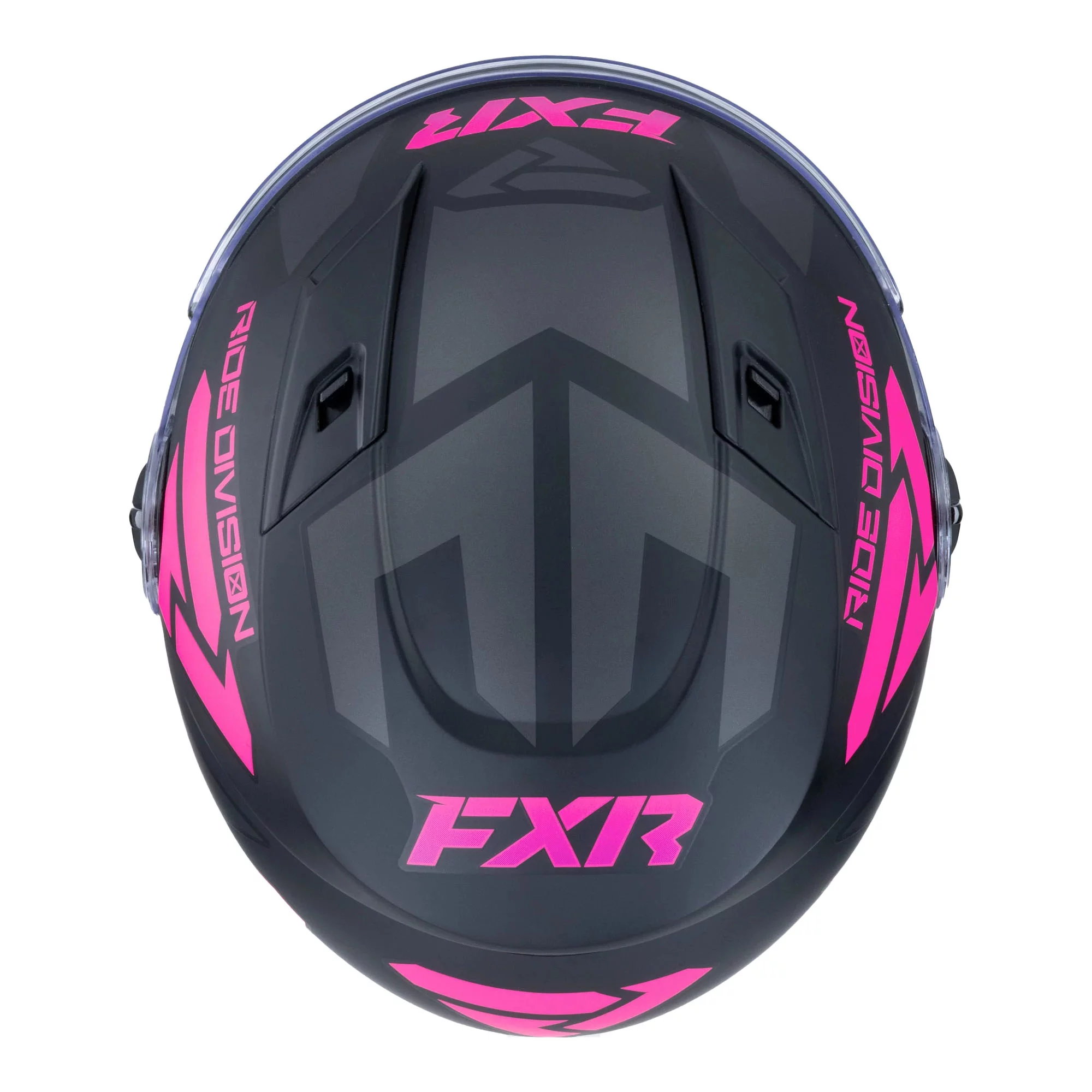 FXR Youth Nitro Core Helmet w/Dual Lens Shield Black / E.Pink Medium (2024)