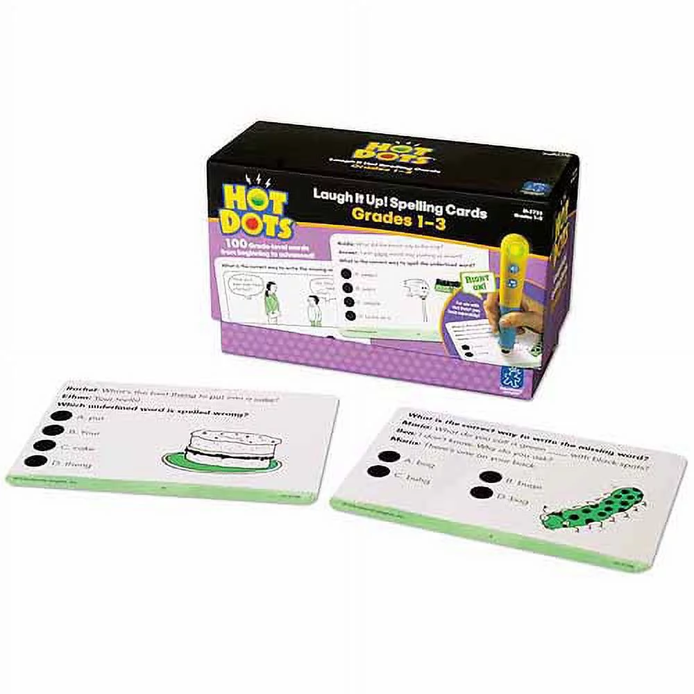 Educational Insights Hot Dots Laugh It Up! Spelling, Grades 1-3