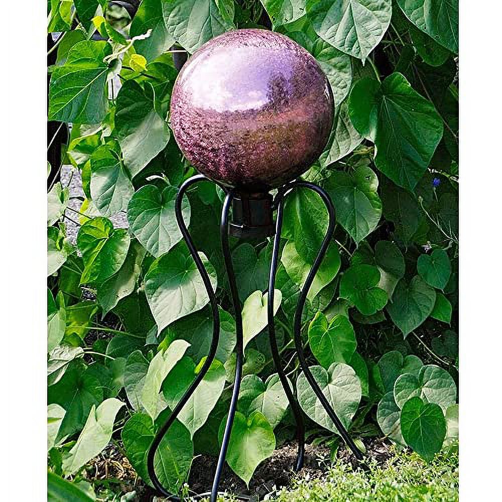 G10-PL-C Gazing, Plum 10 inch Glass Garden Globe Ball Sphere for Home Garden Lawn Outdoor and Yard, Ideal as a Housewarming Gift