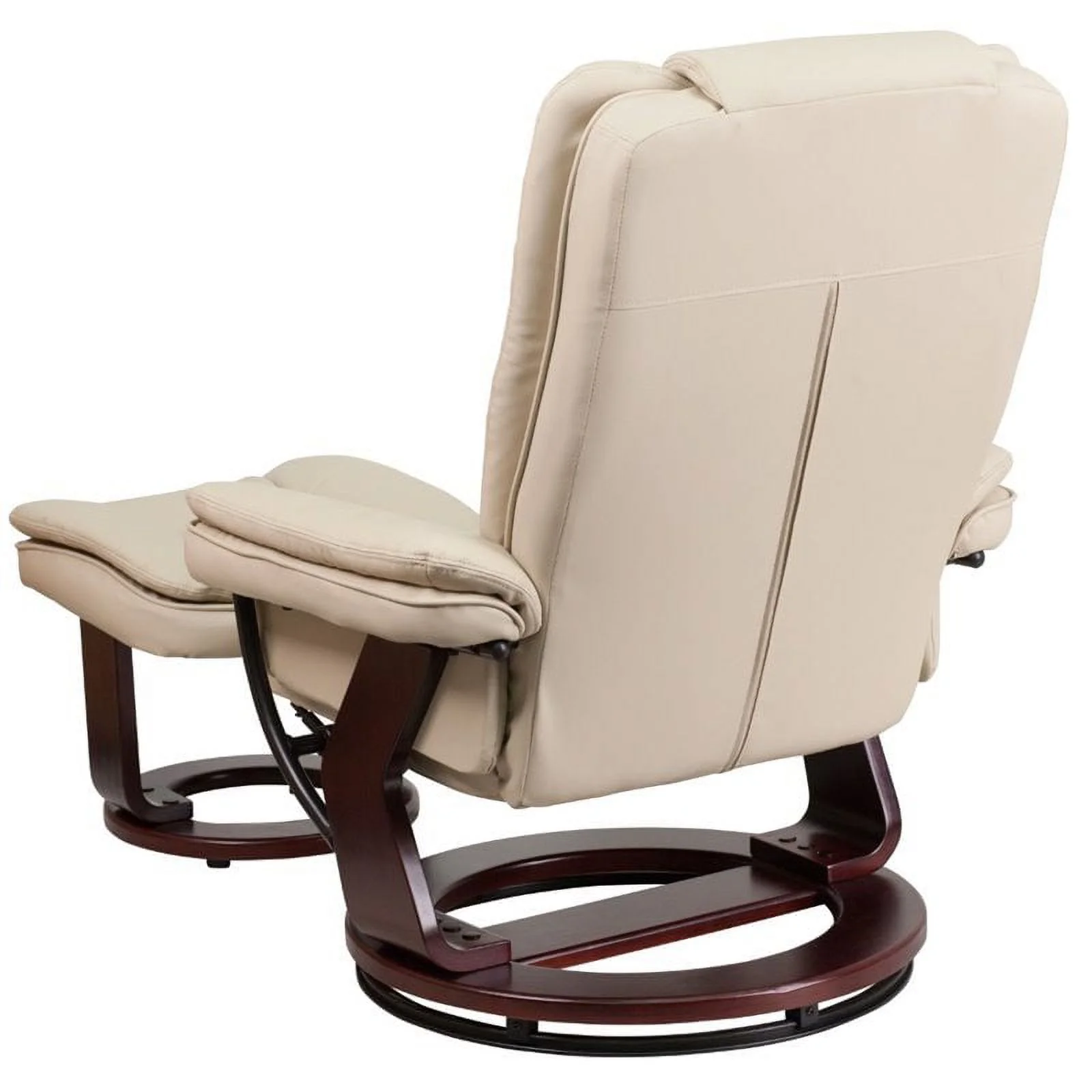Bowery Hill Leather Recliner in Beige