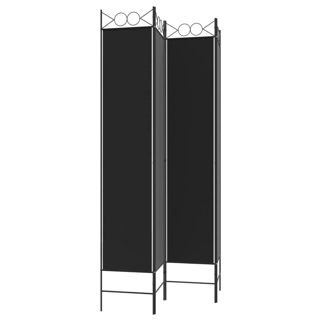 Anself 4-Panel Room Divider Black 63