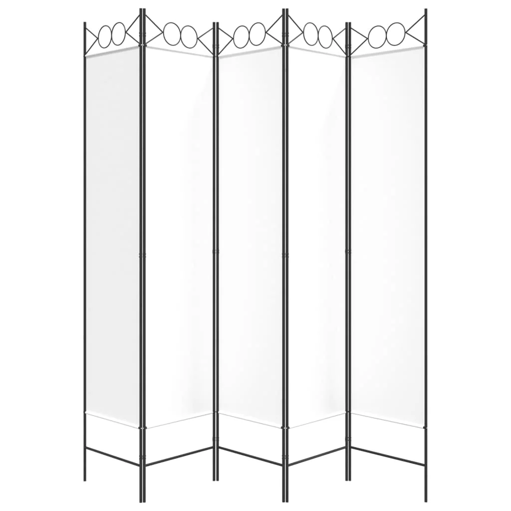 Anself 5-Panel Room Divider White 78.7