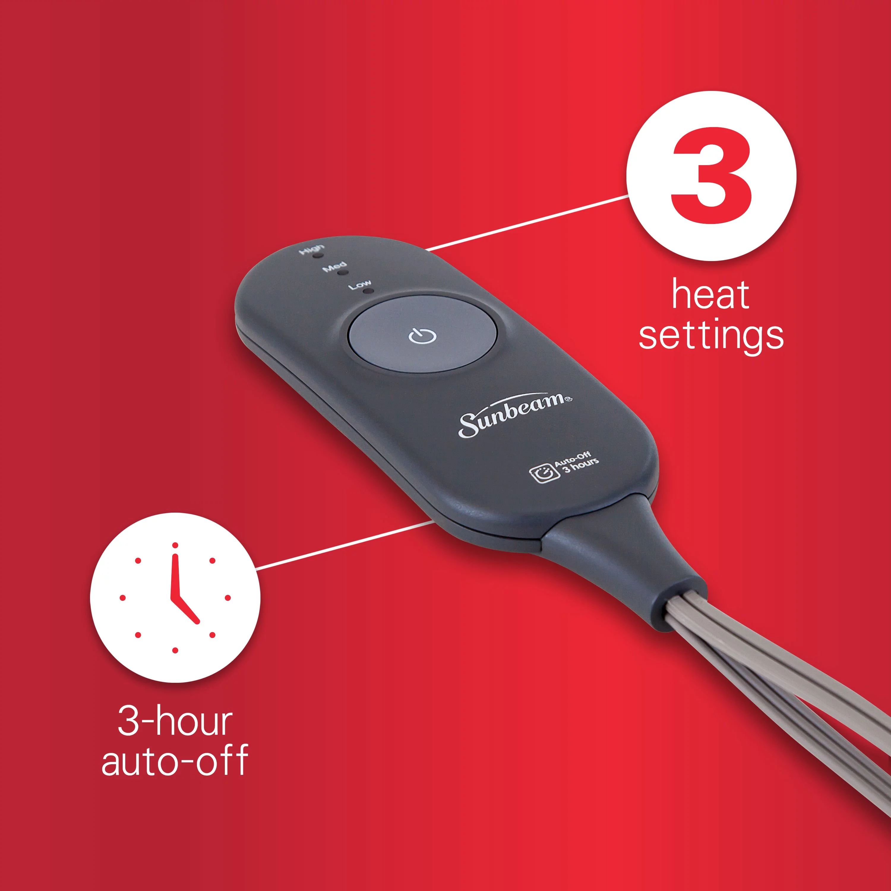 Sunbeam Heated Fleece Throw (50