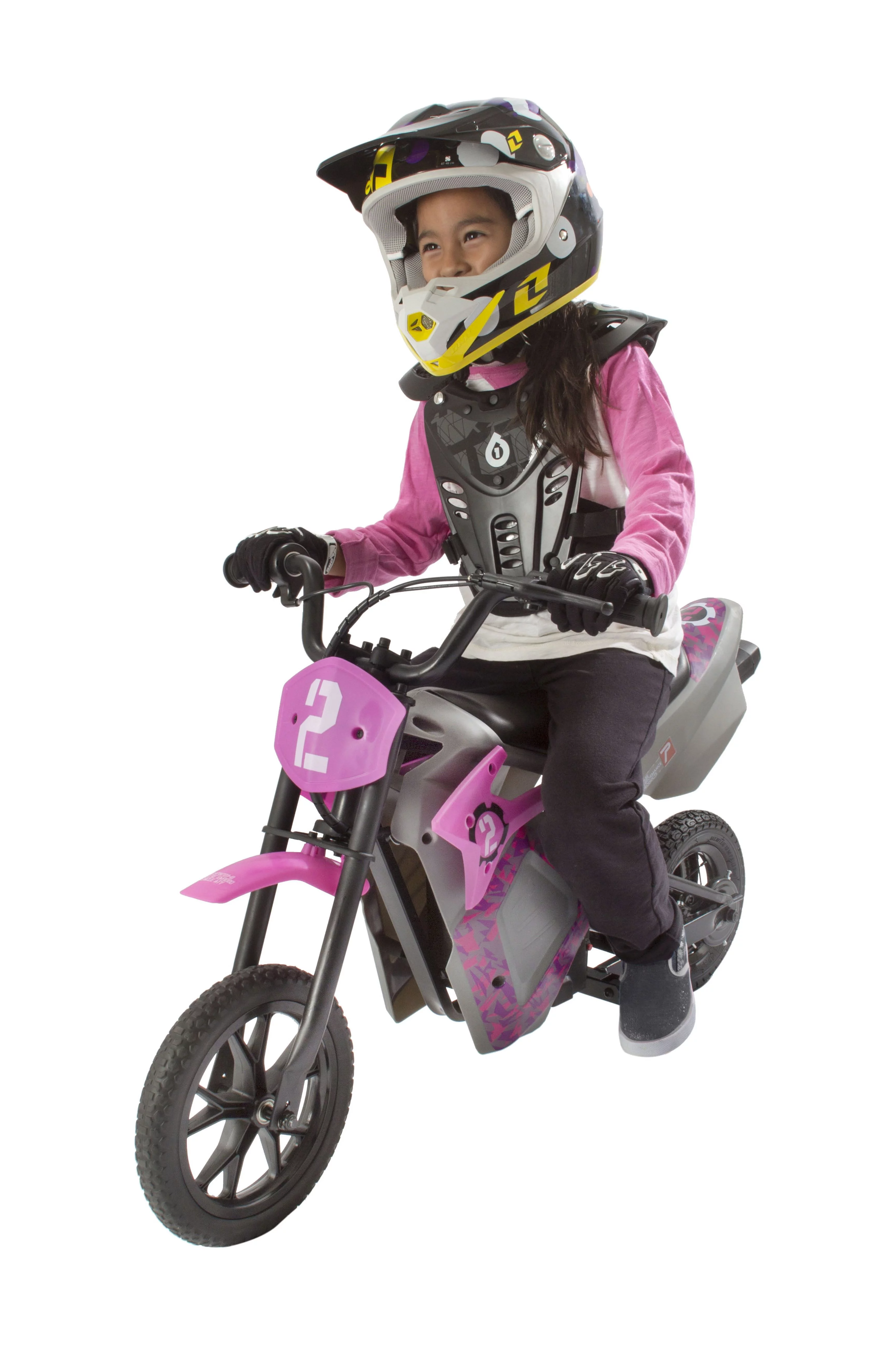 Pulse Performance Products, EM-1000 Kids Electric Motorcycle, Ages 8+, 24V battery, 10 MPH, Puncture Proof Tires, hand Brake