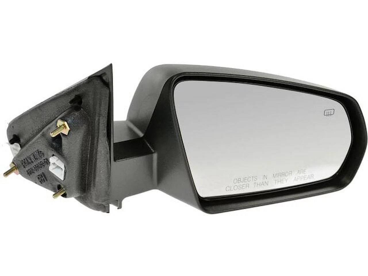 Right Passenger Side Power Mirror - Textured Black - Non Folding - with Heated Glass - Compatible with 2008 - 2014 Dodge Avenger 2009 2010 2011 2012 2013